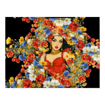 Vrouwelijke schoonheid Wall Art - Vrouw