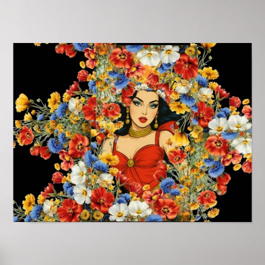 Vrouwelijke schoonheid Wall Art - Vrouw Poster (Voorkant)