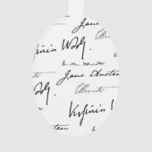 Vrouwelijke schrijvers dubbelzijdig ornament (achterkant)