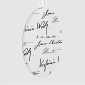 Vrouwelijke schrijvers dubbelzijdig ornament (voorkant)