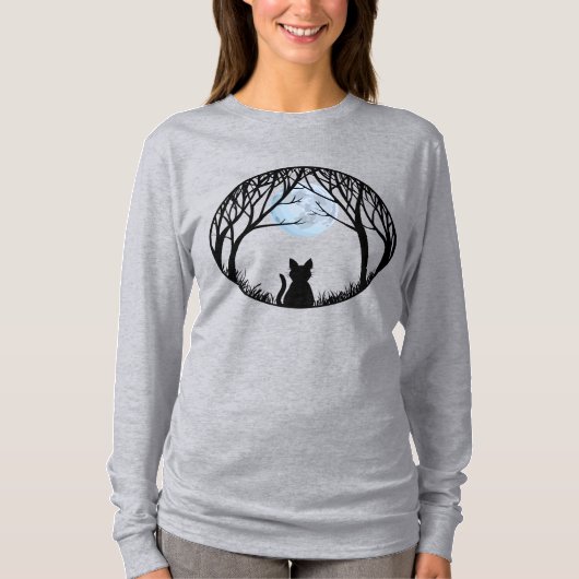 Vrouwelijke Shirten met een Shirt met een hallowee (Voorkant)