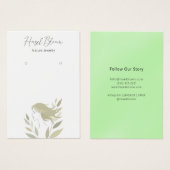 Vrouwelijke Soft Foliage Hair Silhouette Kaart (Voorkant /achterkant)