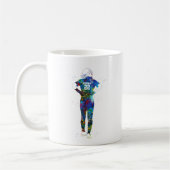 Vrouwelijke Softbalspeler Koffiemok (Links)