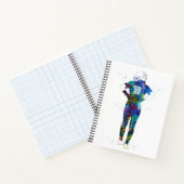 Vrouwelijke Softbalspeler Notitieboek (Binnen)