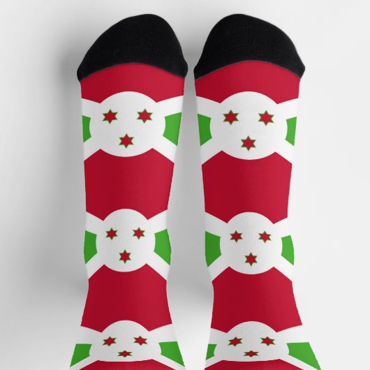 Vrouwelijke sokken met Burundese vlag (Top)