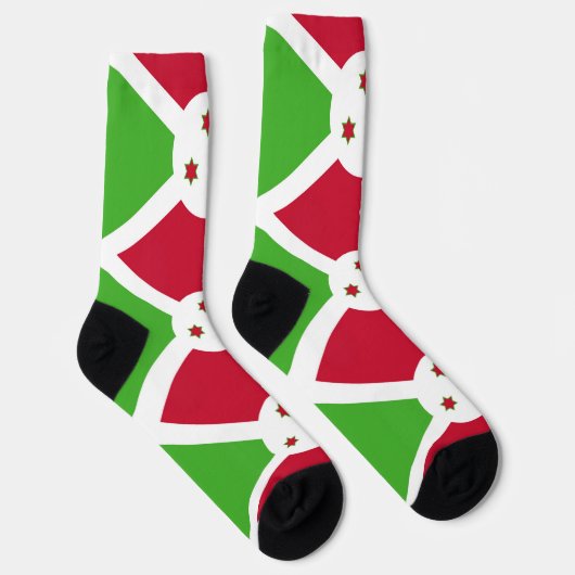 Vrouwelijke sokken met Burundese vlag (Rechts)