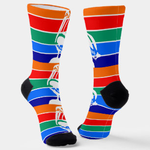 Vrouwelijke sokken met de vlag van Kent, Engeland