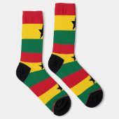 Vrouwelijke sokken met Ghanese vlag (Rechts)