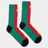 Vrouwelijke sokken met Kameroense vlag (Rechts)
