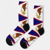Vrouwelijke sokken met vlag van de Amerikaanse Sam (Links)
