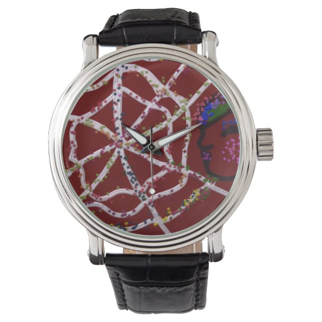 Vrouwelijke Spin Farao  Horloge (Voorkant)