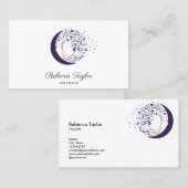 vrouwelijke spirituele vrouw levenscoach boom van  visitekaartje (Voorkant / Achterkant)