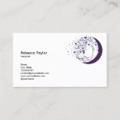 vrouwelijke spirituele vrouw levenscoach boom van  visitekaartje (Achterkant)