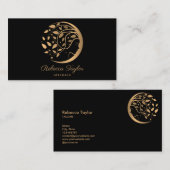 vrouwelijke spirituele vrouw levenscoach boom van visitekaartje (Voorkant / Achterkant)