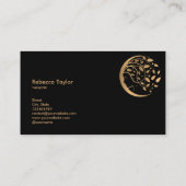 vrouwelijke spirituele vrouw levenscoach boom van visitekaartje (Achterkant)