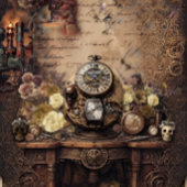 Vrouwelijke Steampunk decoupagepapier Inpakpapier Vel