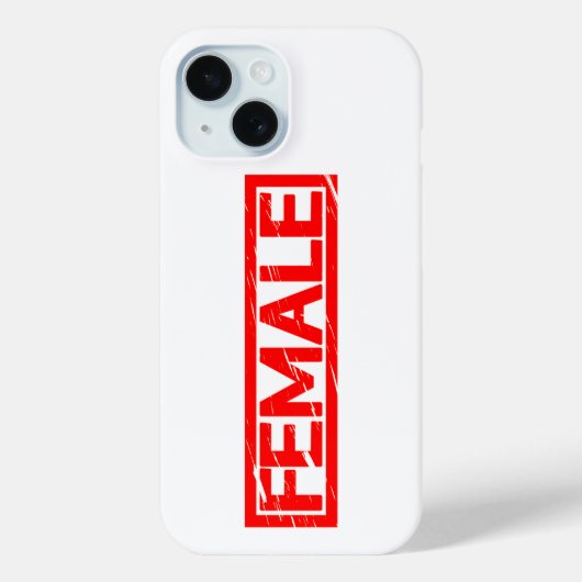 Vrouwelijke Stempel Case-Mate iPhone Case (Achterkant)