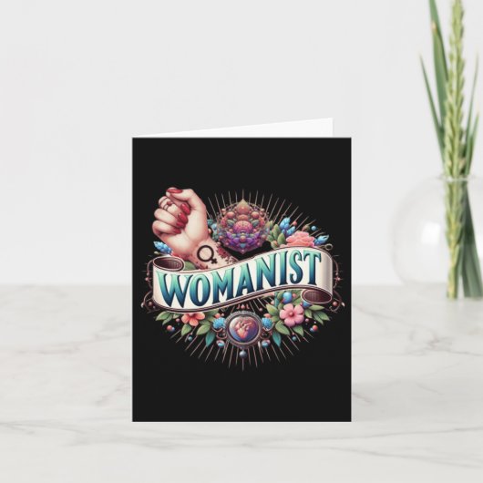 vrouwelijke Sticker Kaart (Voorkant)