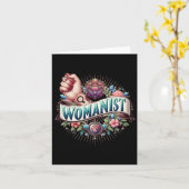vrouwelijke Sticker Kaart (Gele Bloem)