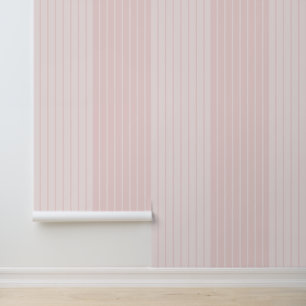 Vrouwelijke strepen in Blush Behang