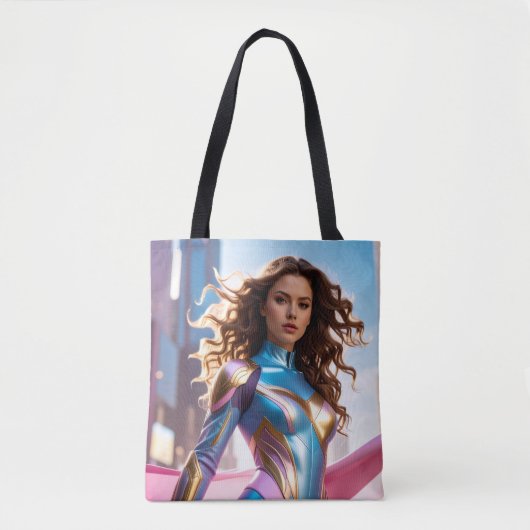 VROUWELIJKE SUPERHELD - SCI-FI FANTASY TOTE BAG (Voorkant)