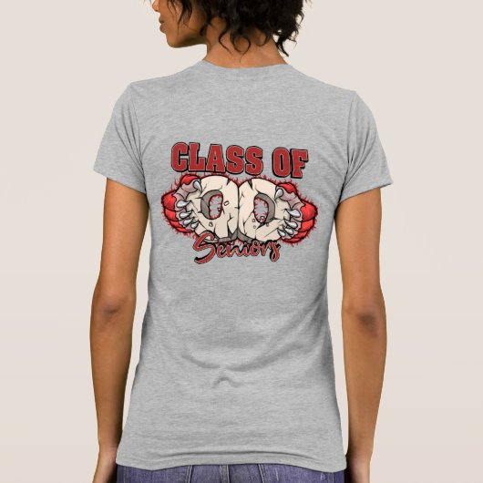 Vrouwelijke T-Shirt Design Class Reunion (Achterkant)