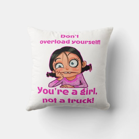 Vrouwelijke Tanktop Kussen (Achterkant)