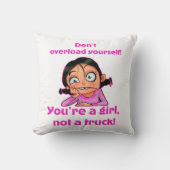 Vrouwelijke Tanktop Kussen (Voorkant)