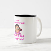 Vrouwelijke Tanktop Tweekleurige Koffiemok (Voorkant rechts)