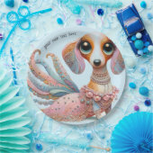 Vrouwelijke Teckel Party Papieren Borden Papieren Bordje (Feest)