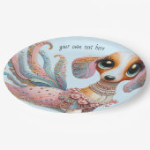 Vrouwelijke Teckel Party Papieren Borden Papieren Bordje (Gekanteld)