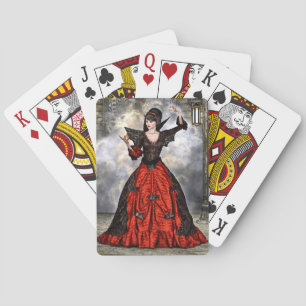 Vrouwelijke Tovenaar Pokerkaarten