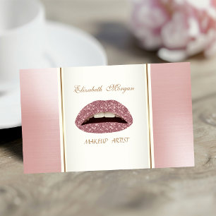 Vrouwelijke Trendy Moderne Elegante Lippen Visitekaartje