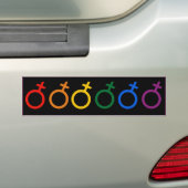 VROUWELIJKE TROTSKLEUREN -.png Bumpersticker (Op auto)