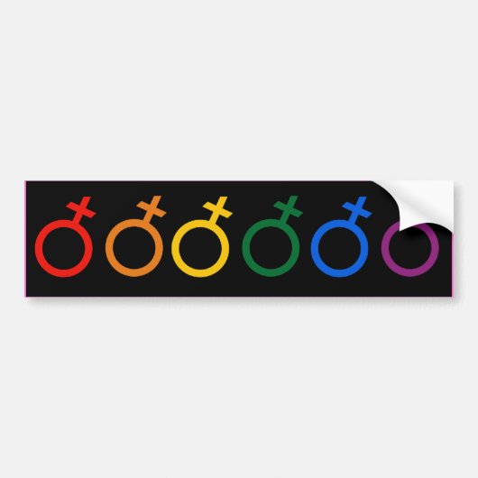 VROUWELIJKE TROTSKLEUREN -.png Bumpersticker (Voorkant)