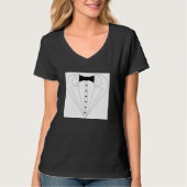 vrouwelijke tuxedo t-shirt (Voorkant)