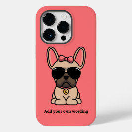Vrouwelijke vaalbruine Franse Bulldog Case-Mate iPhone 14 Pro Hoesje