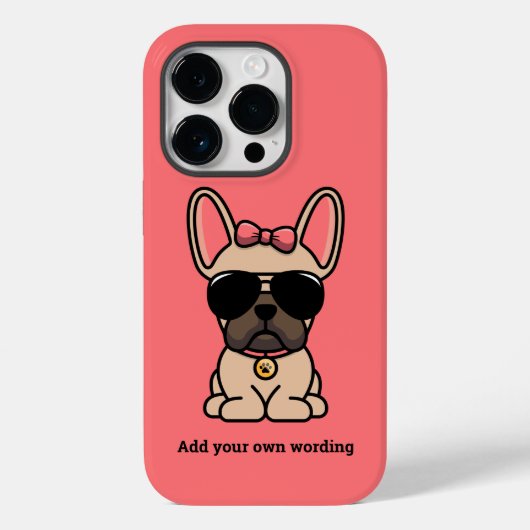 Vrouwelijke vaalbruine Franse Bulldog Case-Mate iPhone Case (Achterkant)