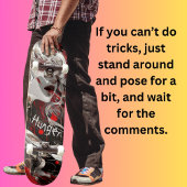 Vrouwelijke vampier persoonlijk skateboard