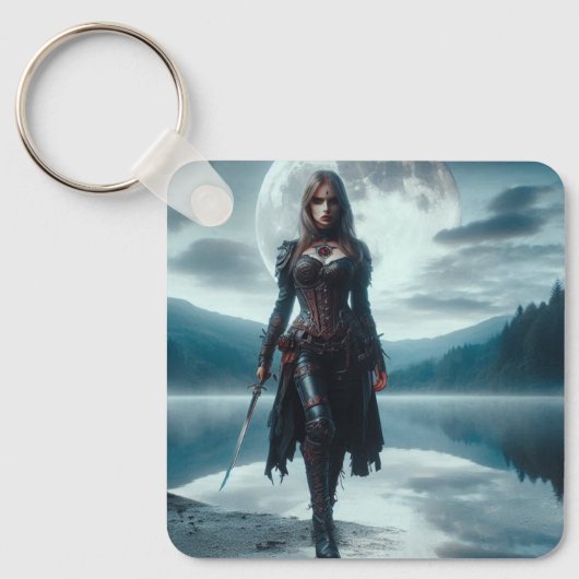 Vrouwelijke vampier sleutelhanger (Voorkant)