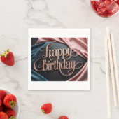 Vrouwelijke verjaardag luxe elegante extravagant servet (Insitu)