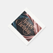 Vrouwelijke verjaardag luxe elegante extravagant servet (Hoek)