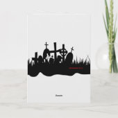 Vrouwelijke Verjaardag van Halloween van de Zombie Kaart (Achterkant)