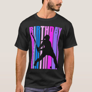 Vrouwelijke verjaardag veldhockeyspeler sport meis t-shirt