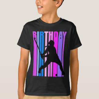 Vrouwelijke verjaardag veldhockeyspeler sport meis t-shirt