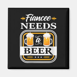 Vrouwelijke verloofde heeft een biertje nodig Brui Magneet