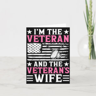 Vrouwelijke veteraan en vrouw van veteraan Vrouwel Kaart