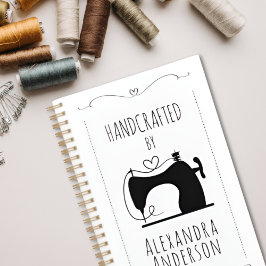 Vrouwelijke Vintage Naaimachine Hand Ambacht Minim Planner