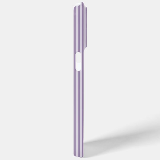 Vrouwelijke violette strepen en Paarse bloemrijen Case-Mate iPhone Case (Achterkant / Rechts)