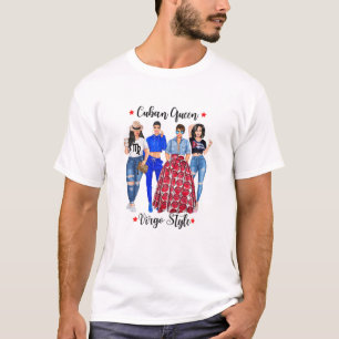 Vrouwelijke viremie van Cuba Gebarentjes Zodiac Bi T-shirt